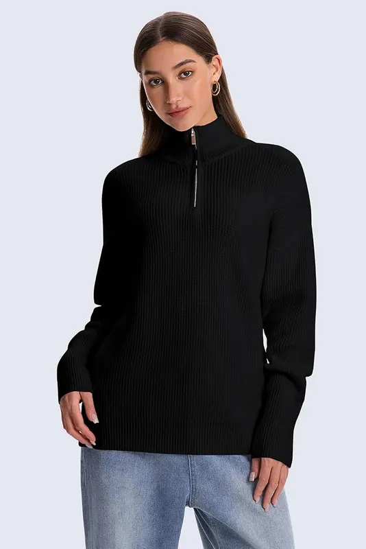 MFAVIP Quarter Zip Pullover Sweaters – Versatile pullover sweater styling