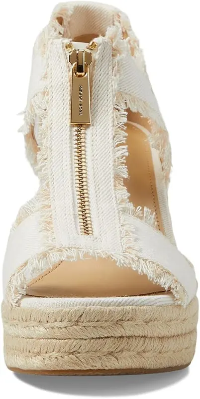 Michael Kors Berkley Mid Wedge Optic White – Materials