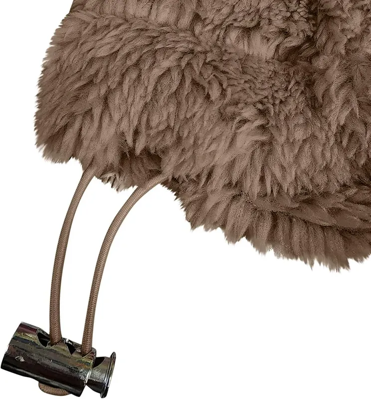 midelxp Womens Half Zip Sherpa Fleece Pullover D001-light Brown – product photo 5 of 5