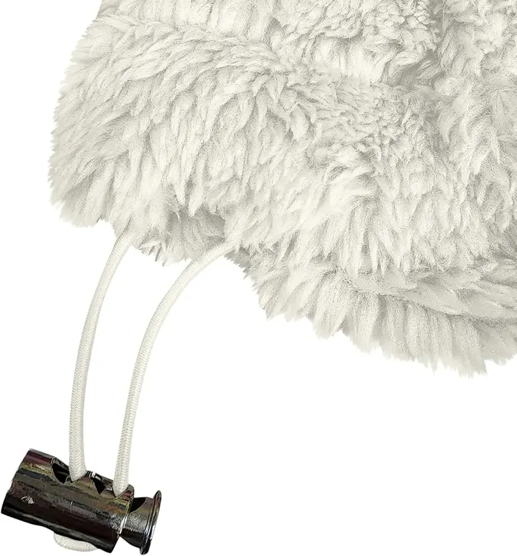 midelxp Womens Half Zip Sherpa Fleece Pullover D007-white – Multi-Scene Wearing