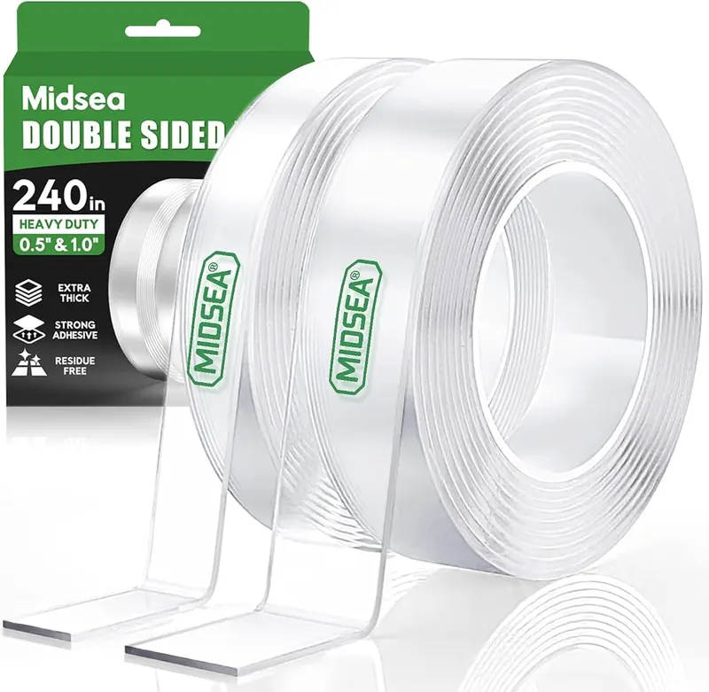 Midsea Double Sided Tape Heavy Duty in Crystal Clear
