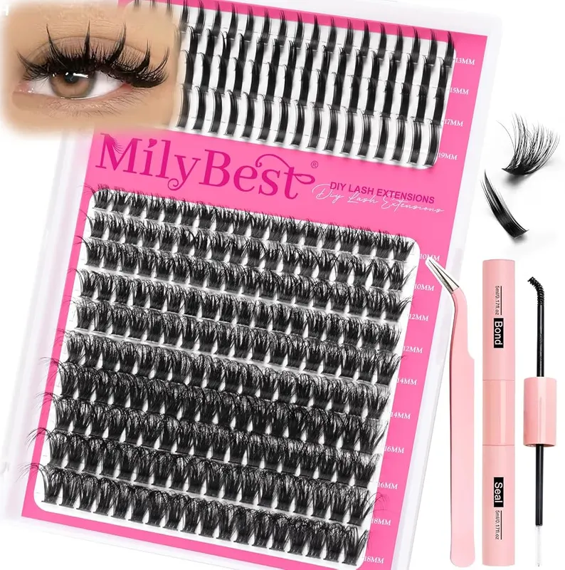 MilyBest Lash Clusters Kit 80D in Black