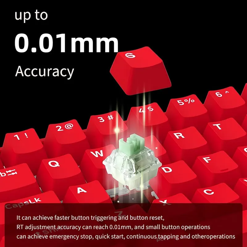 MiniLuxis 68% Hall Effect Gaming Keyboard – Advanced rapid trigger technology
