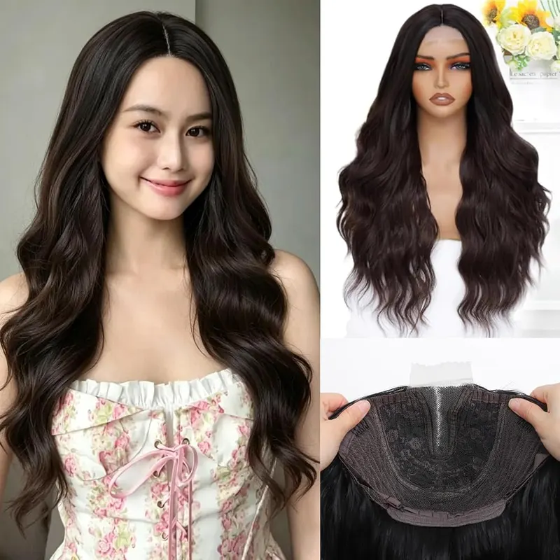 MINLEE Dark Brown Wig