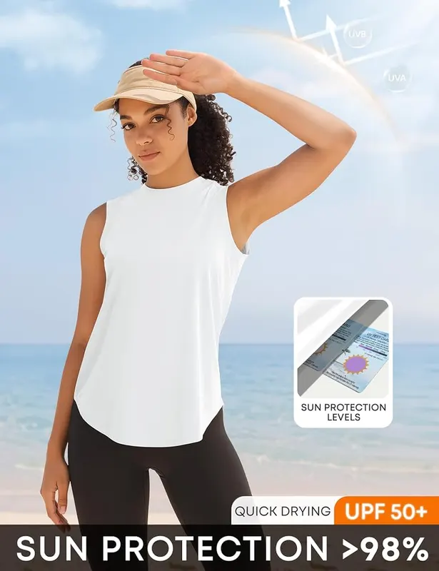Missclub Workout Tank Tops – Modern high low hem style