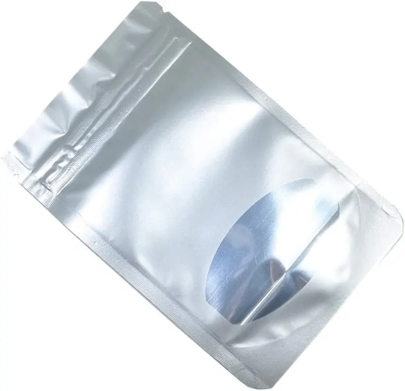 MITOB 100 Pcs Stand Up Silver Mylar – Size