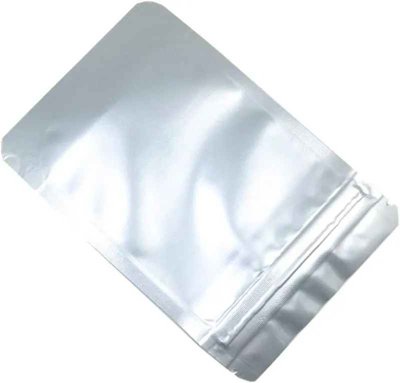 MITOB 100 Pcs Stand Up Silver Mylar – The thickness is 0