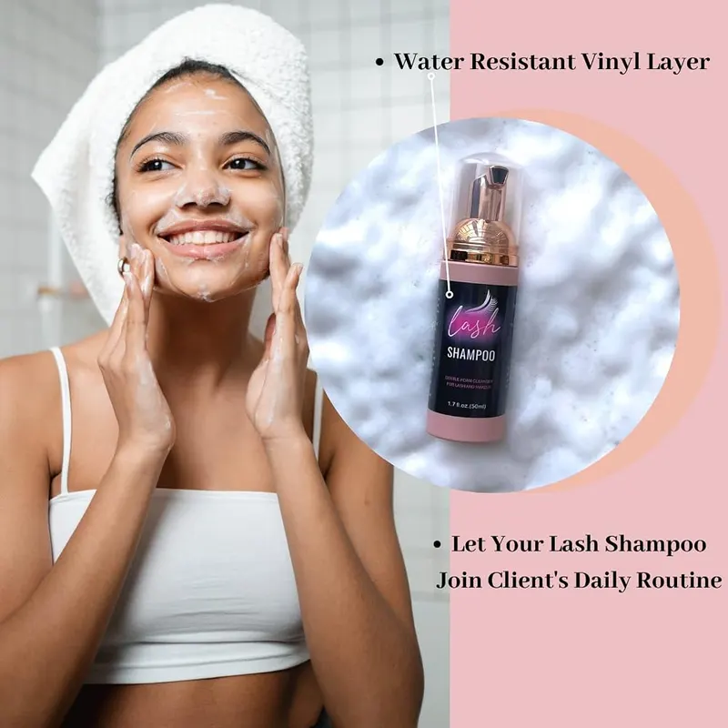 Mocomfor Lash Shampoo Label Stickers – Easy Professional Branding