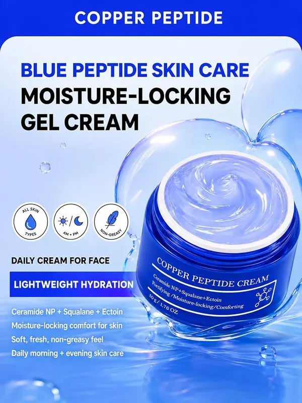 Molrol Copper Peptides Serum & Cream Set – Suitable for morning or night use
