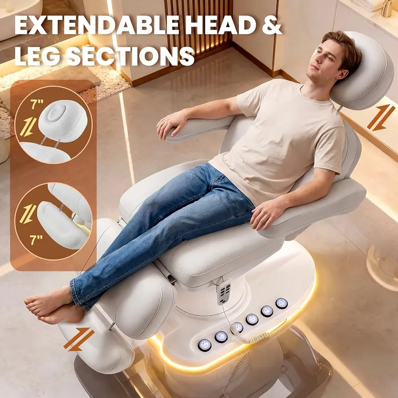 MOMOKOVA Fully Electric Massage Table – Soft touch PU leather surface