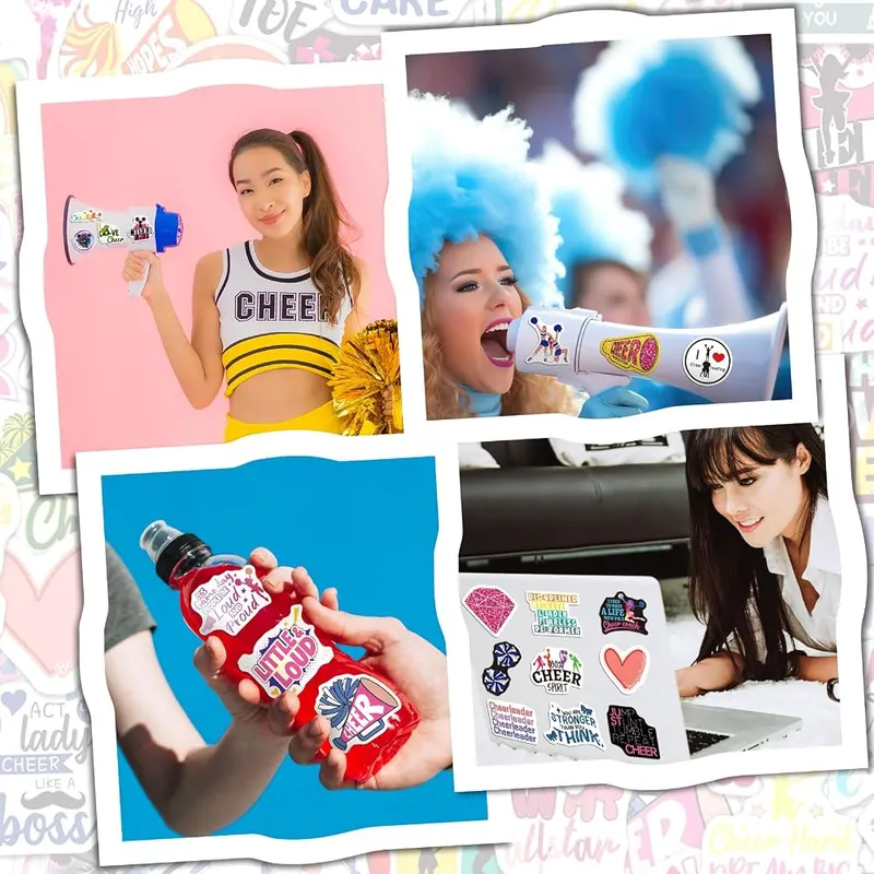 MonEnfance 200PCS Cheer Stickers – One hundred unique designs