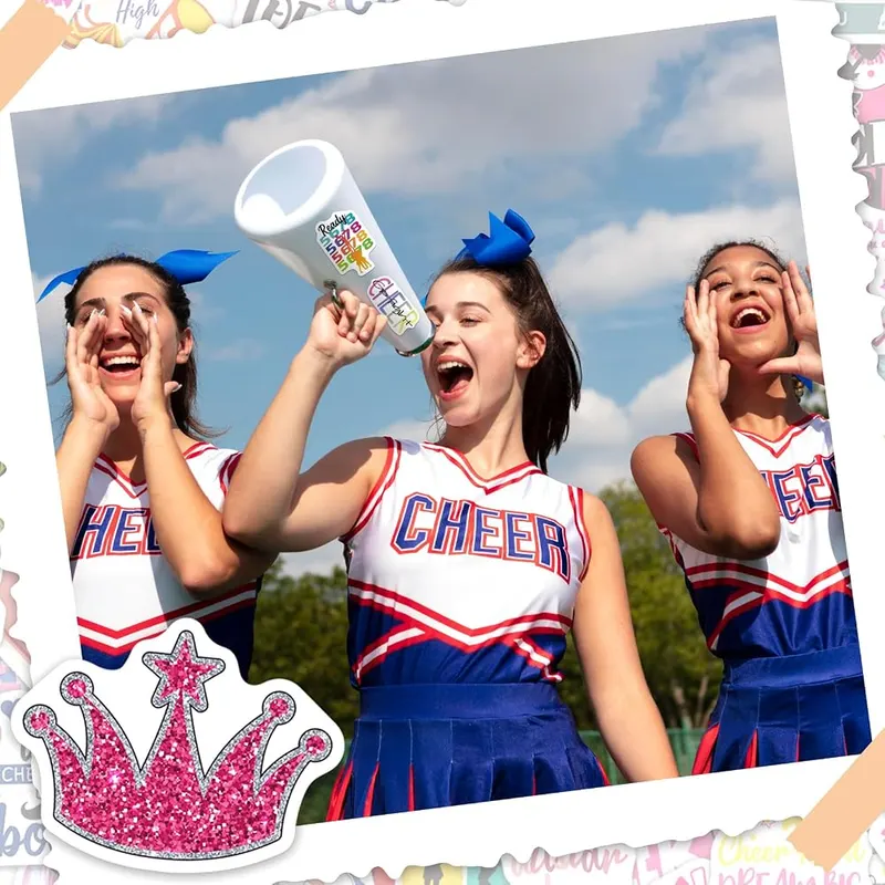 MonEnfance 200PCS Cheer Stickers – Waterproof vinyl material