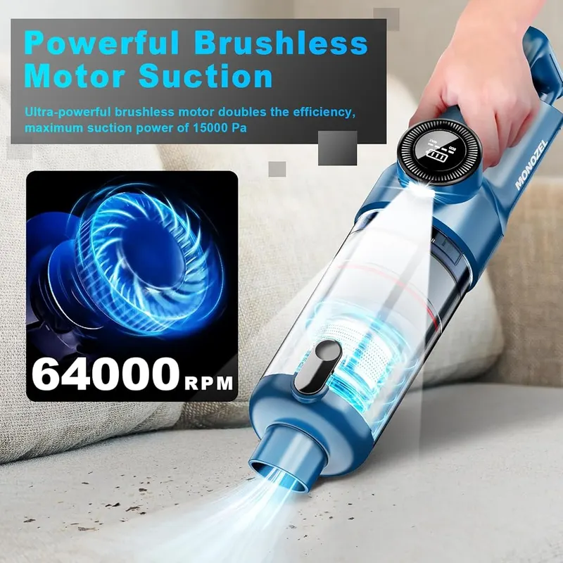 MONOZEL Handheld Vacuum Cordless – Cordless handheld car vacuum