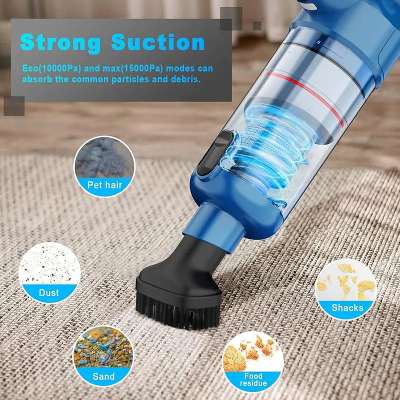 MONOZEL Handheld Vacuum Cordless – 15000Pa suction rating