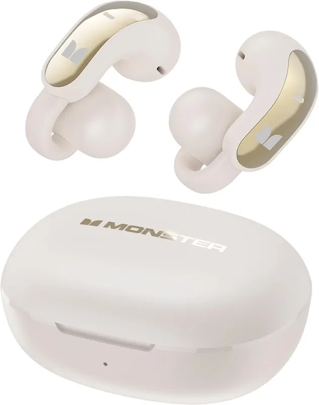 Monster Open Ear AC228 Headphones in White
