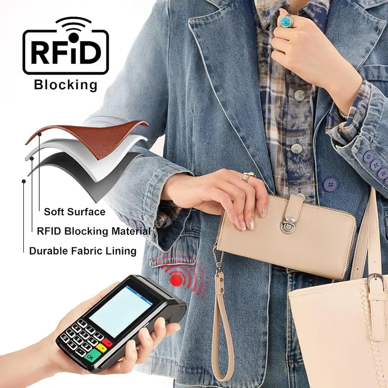 Montana West Large Bifold Wristlet Wallets – Reliable RFID blocking technology