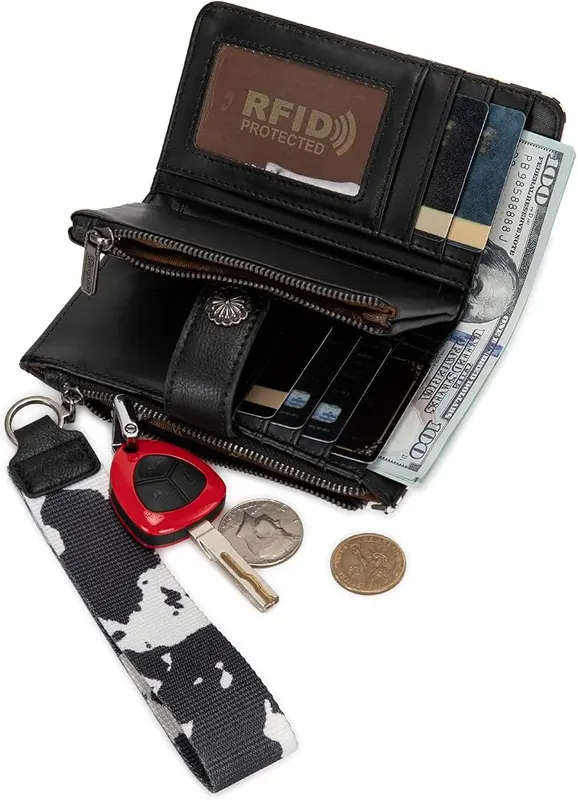 Montana West Wrangler Wristlet Wallets – Double zippered pouch design