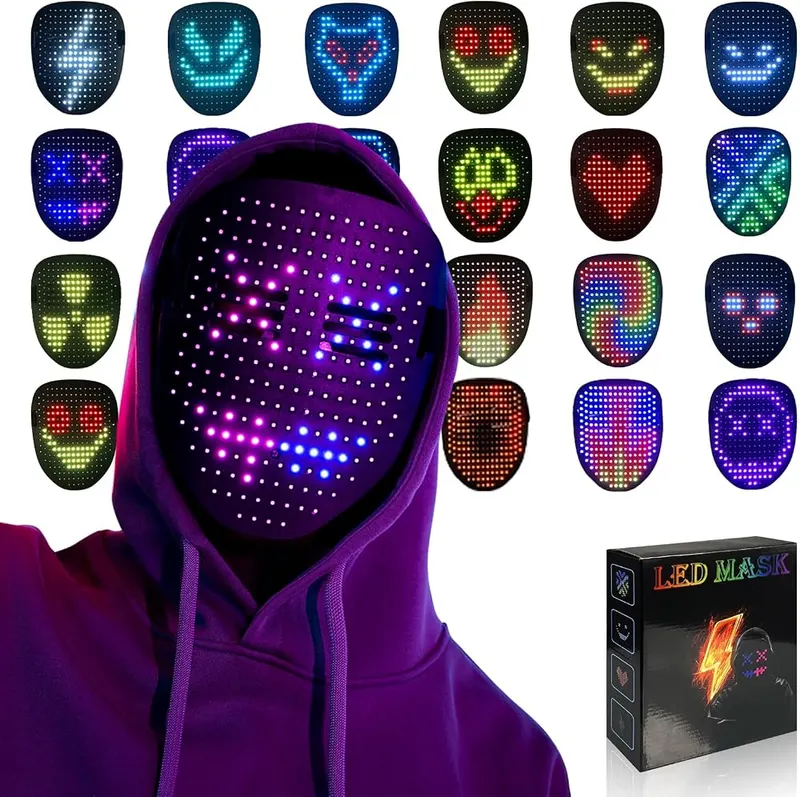 MOYACA Led Mask Light up Mask Gesture