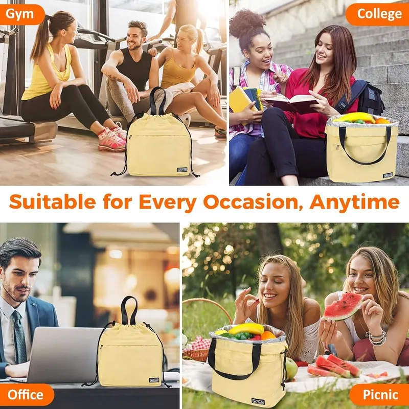 Moyad Insulated Lunch Tote – Effortless Access with Smart Closure