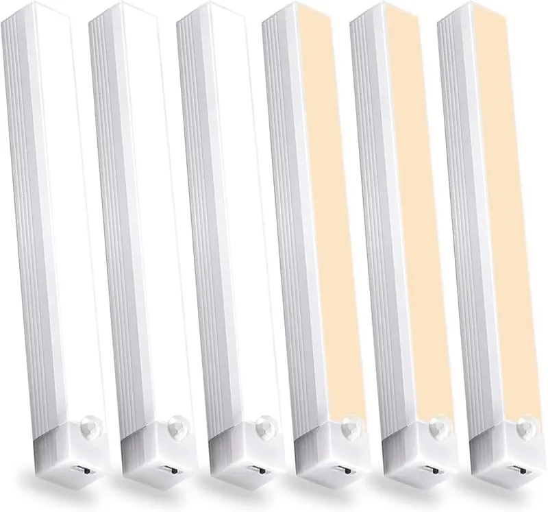 MSETGRD 6 Pack Magnetic Under Cabinet Light in warm&white