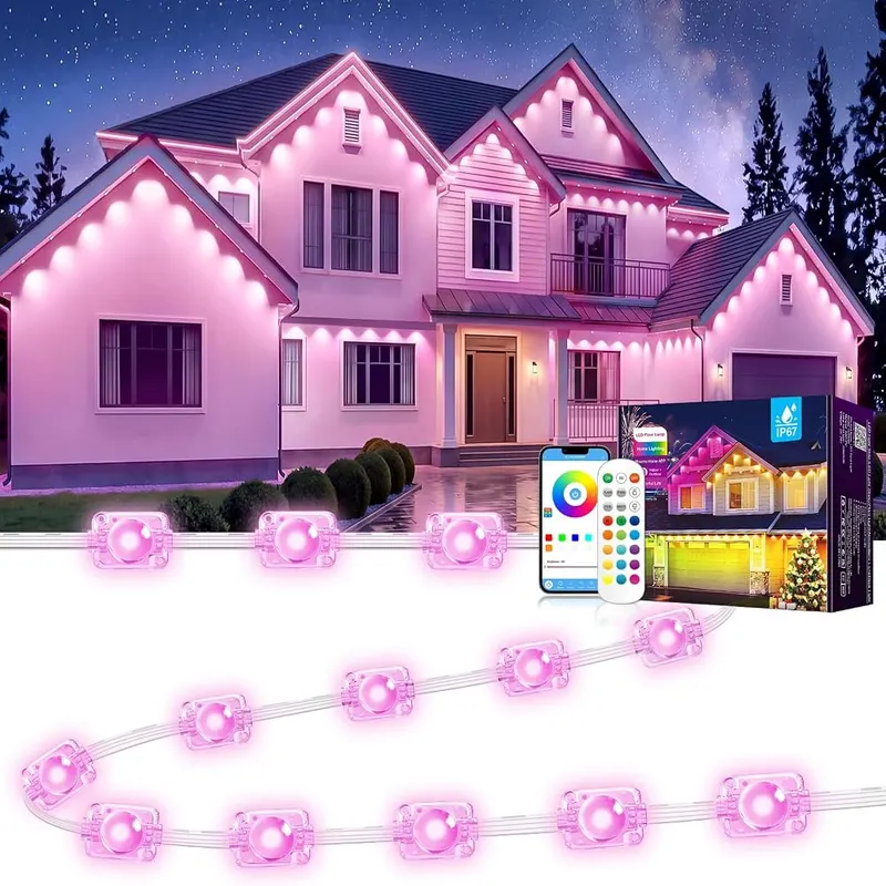 MUCCCUTE Permanent Outdoor Lights in Multicolor