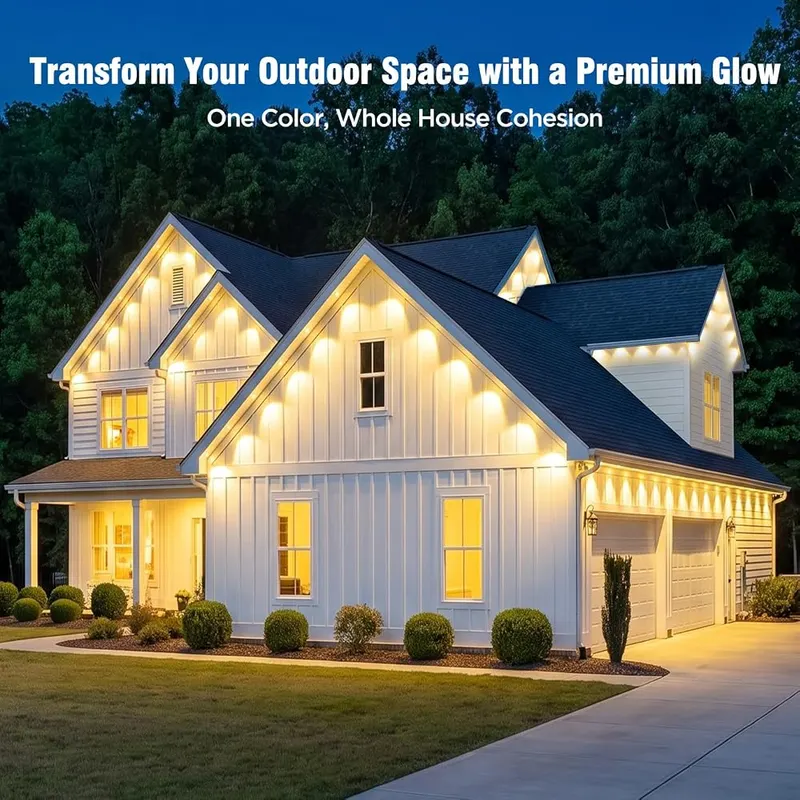 MUCCCUTE Permanent Outdoor Lights – Weather resistant design