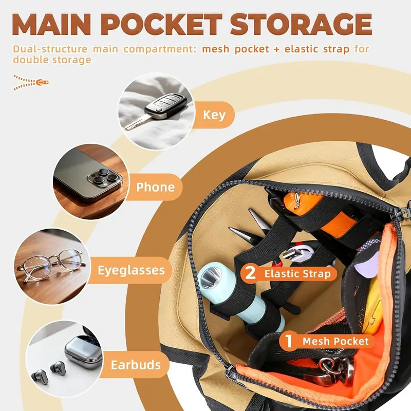 Muserise Sports Chest Bag – Front chest pack with phone holder