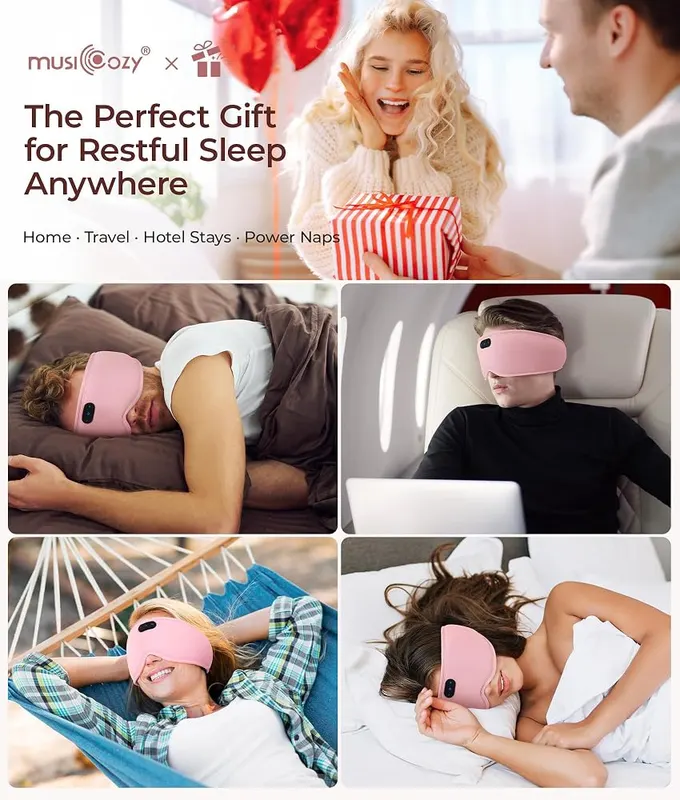 MUSICOZY 3D Bluetooth Sleep Mask Headphones – product photo 9 of 9