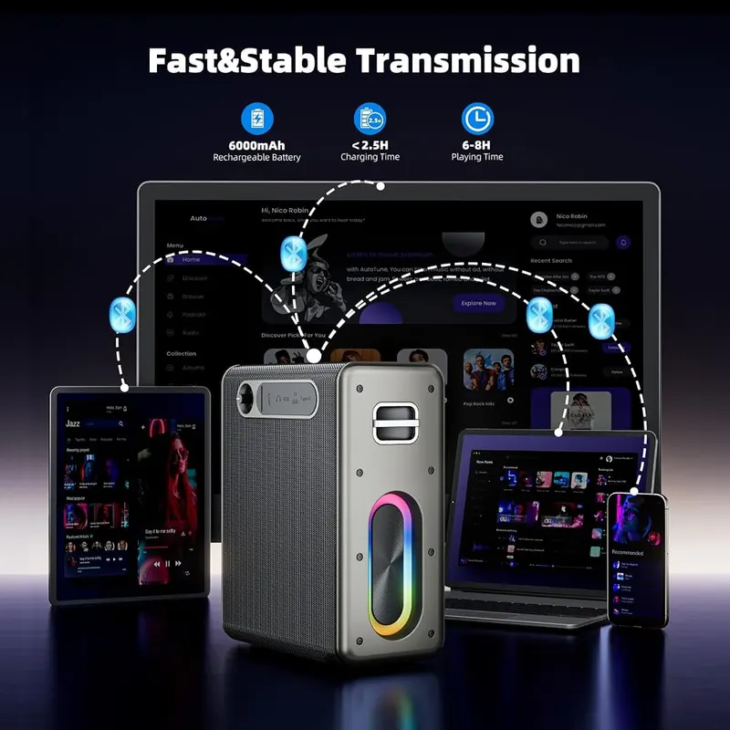 Myscenetang Portable Karaoke Machine – Multifunctional Karaoke Machine