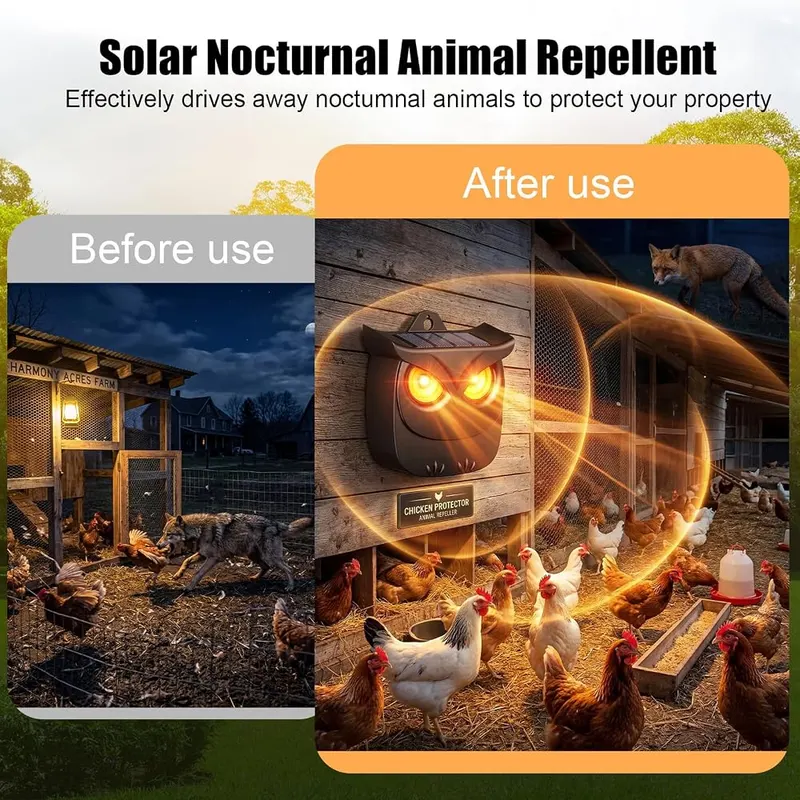 Mysora 2 Pack Solar Owl Animal Repeller – product photo 4 of 9