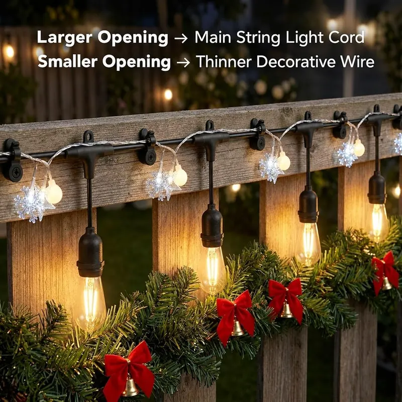 N/A Christmas Light Clips – Holds sixty five plastic pieces