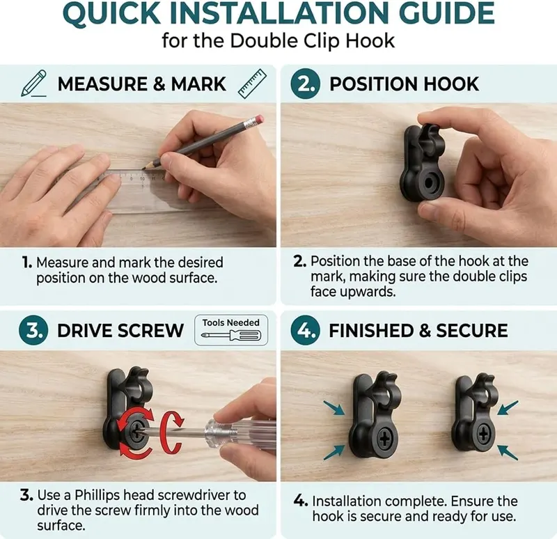 N/A Christmas Light Clips – Compact space saving design