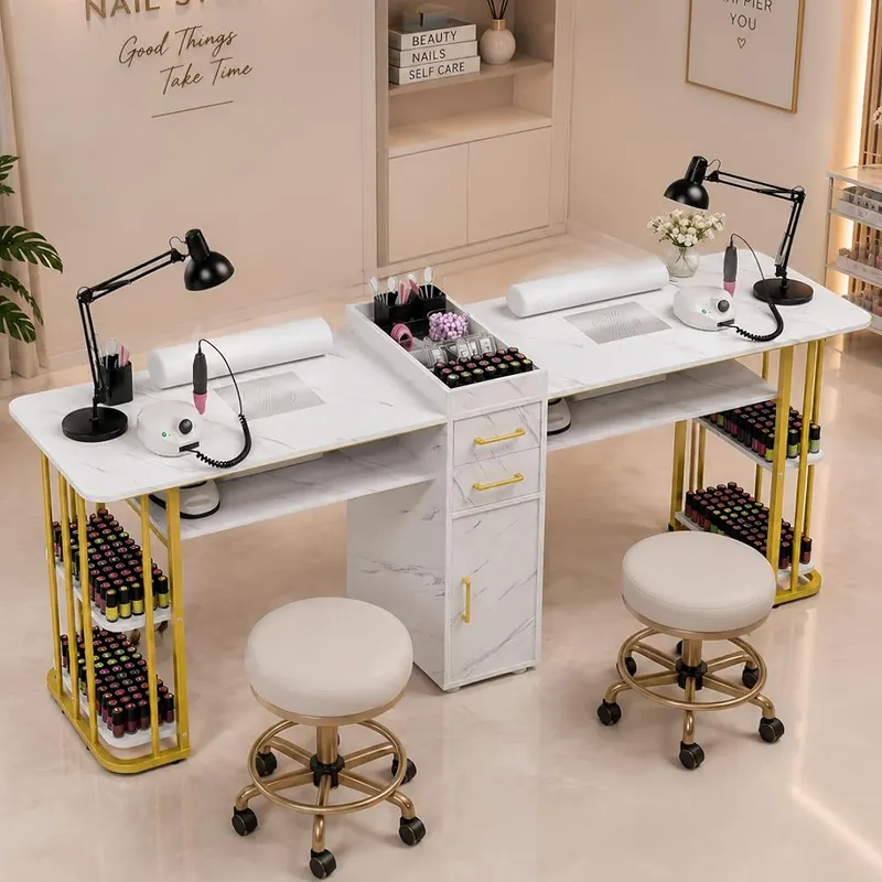 N/A Double Manicure Table