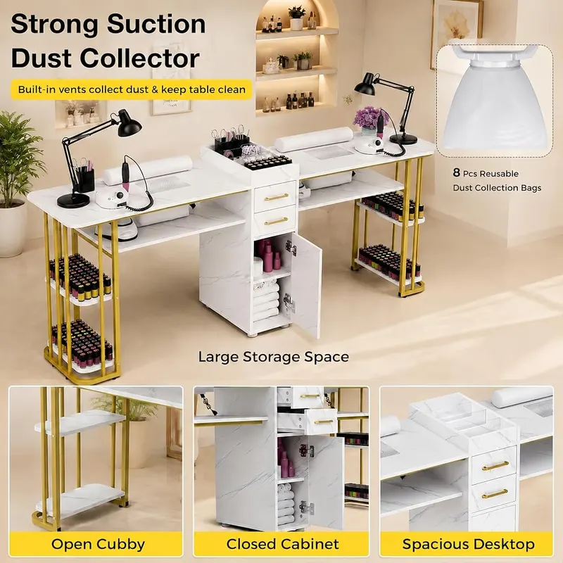 N/A Double Manicure Table – Shared double manicure design