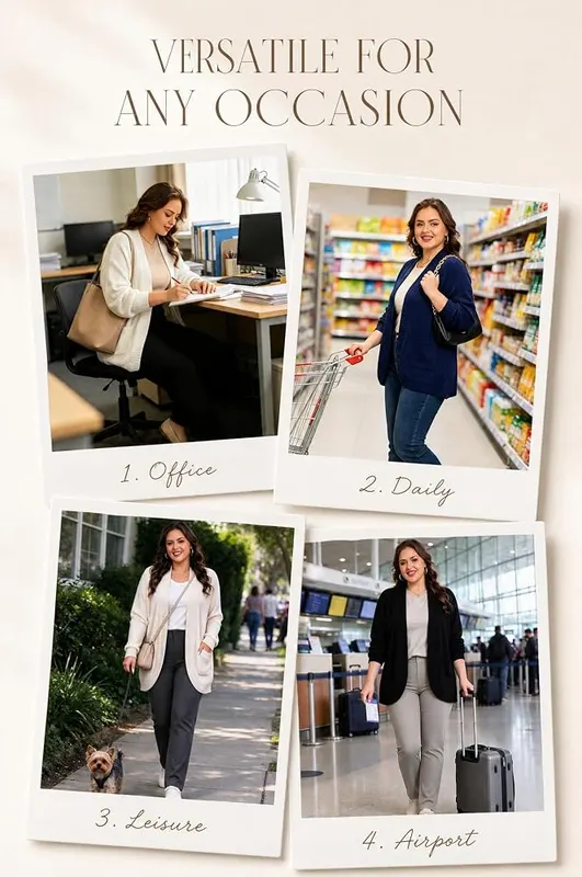 N/A POGTMM Womens Plus Size Sweaters Open – product photo 4 of 6