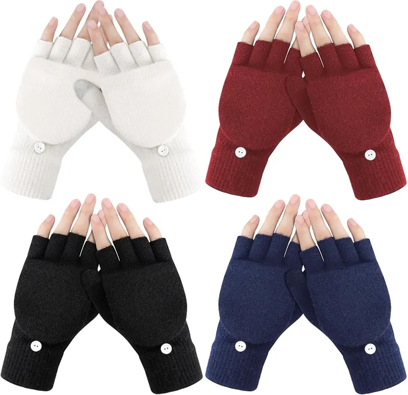 N/A Premillow Winter Fingerless Gloves