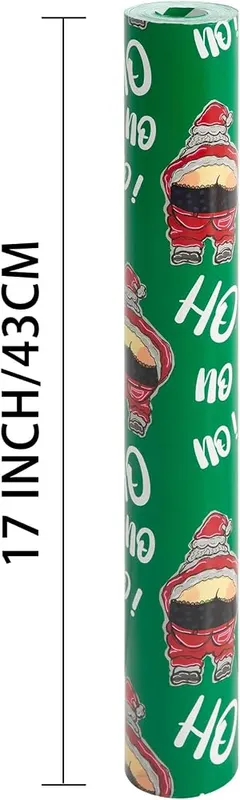 N/A Vnaaem Reversible Funny Christmas Wrapping Paper – product photo 8 of 8