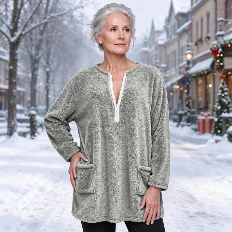 Frsafhgf Womens Fleece Quarter Zip Pullover Half – Premium Sherpa Fleece Fabric - Crafted from plush