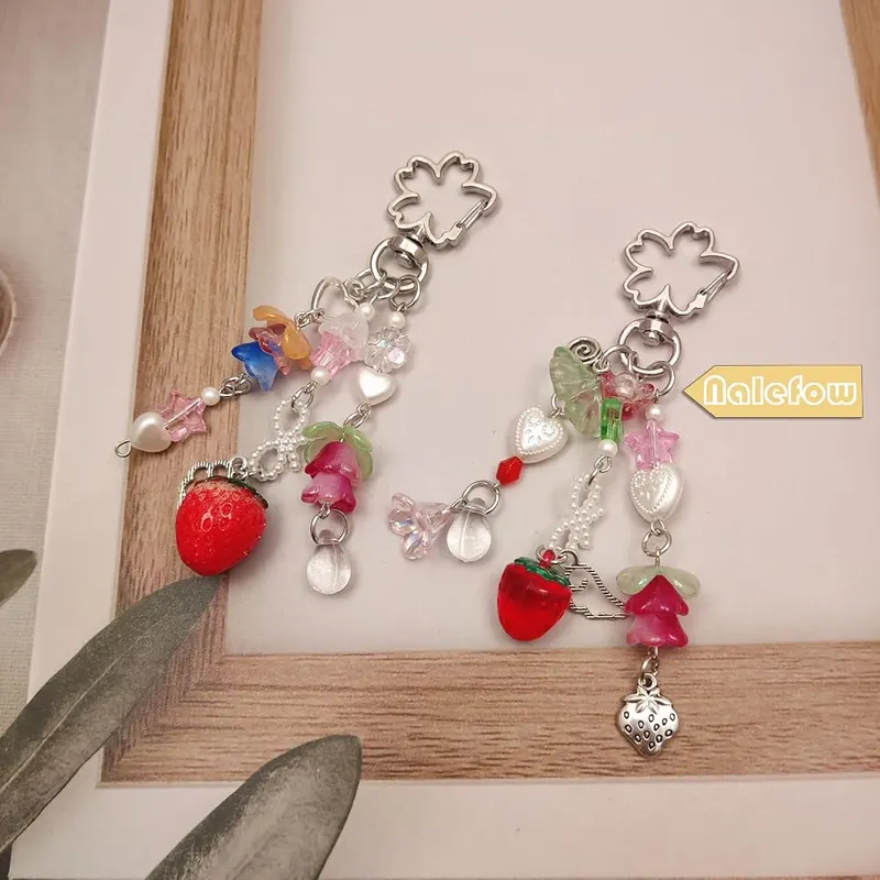 Nalefow 2 Pieces Cute Keychain Bag Accessories – Charming Keychain Set
