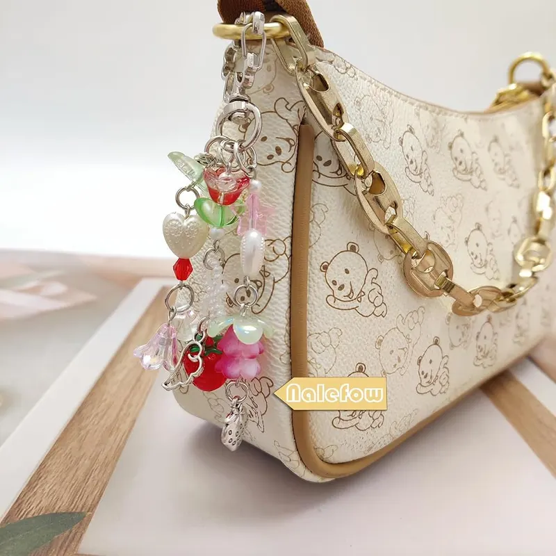 Nalefow 2 Pieces Cute Keychain Bag Accessories – Fashionable and Trendy Design