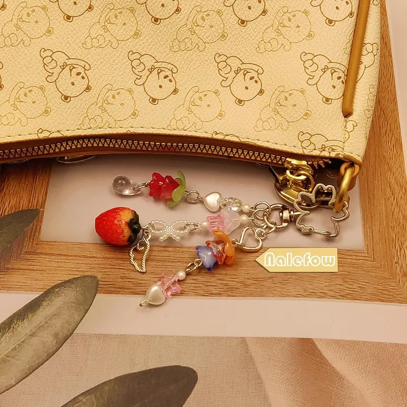 Nalefow 2 Pieces Cute Keychain Bag Accessories – Perfect Size and Comfortable Fit