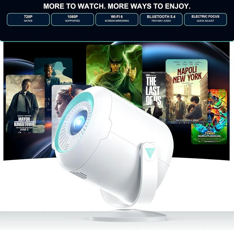Nasin Mini Projector VF211 – Portable one point five pound design