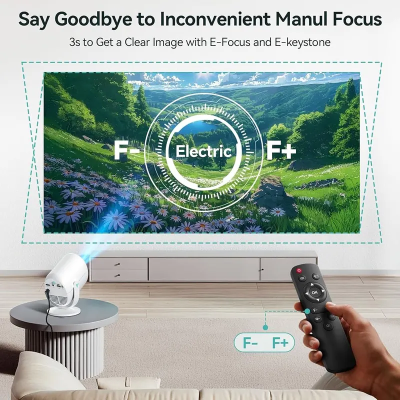 Nasin Mini Projector VF211 – HDMI and USB Type-C ports