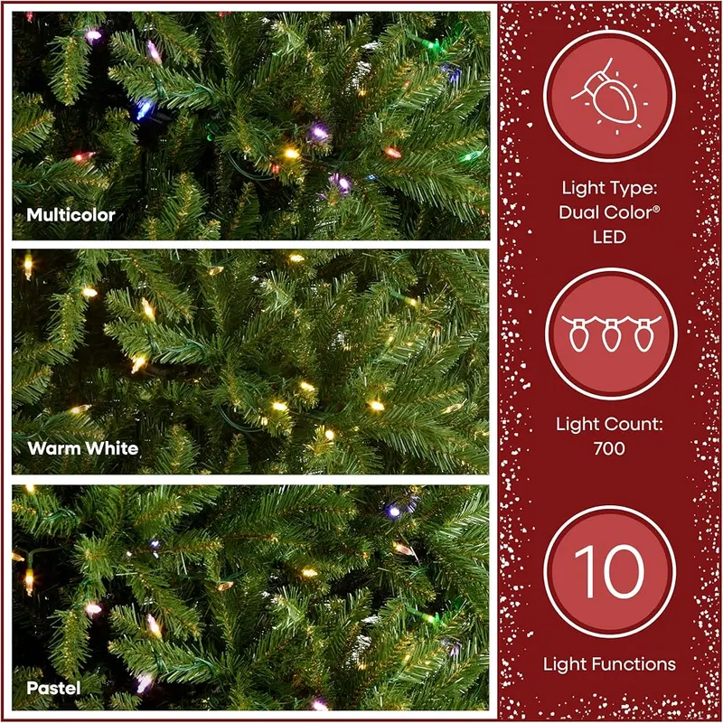 National Tree Company 7.5ft Pre-Lit Dunhill Fir Artificial – product photo 9 of 9