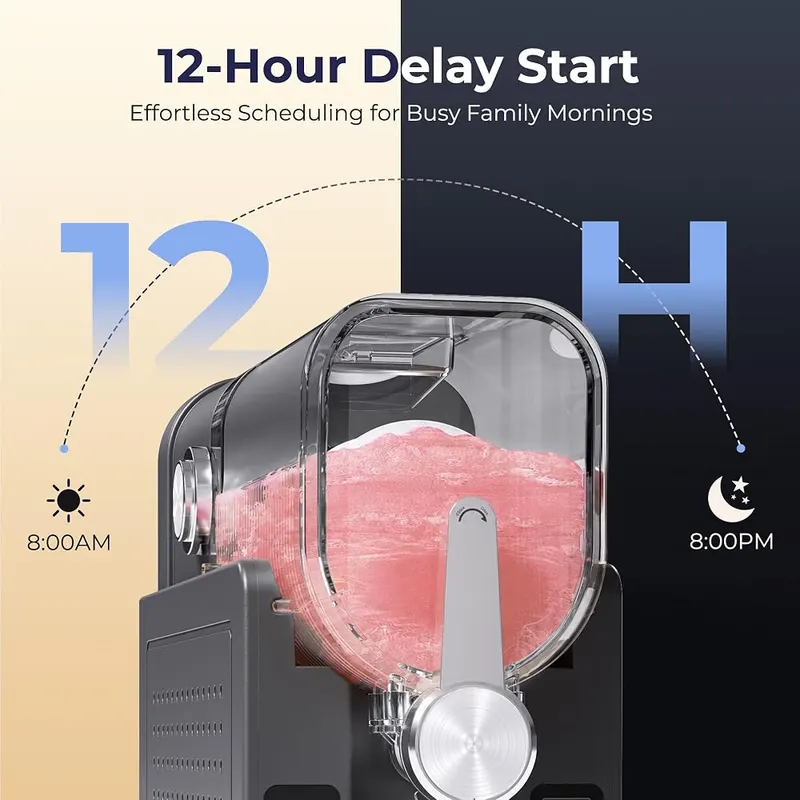 NEOISM Slushie Machine Black – Auto-clean and dishwasher-safe parts