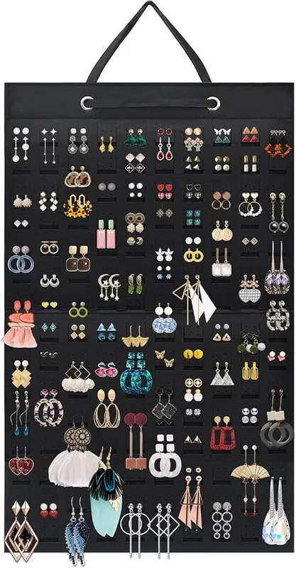 Nesyd Earring Holder Organizer in Black