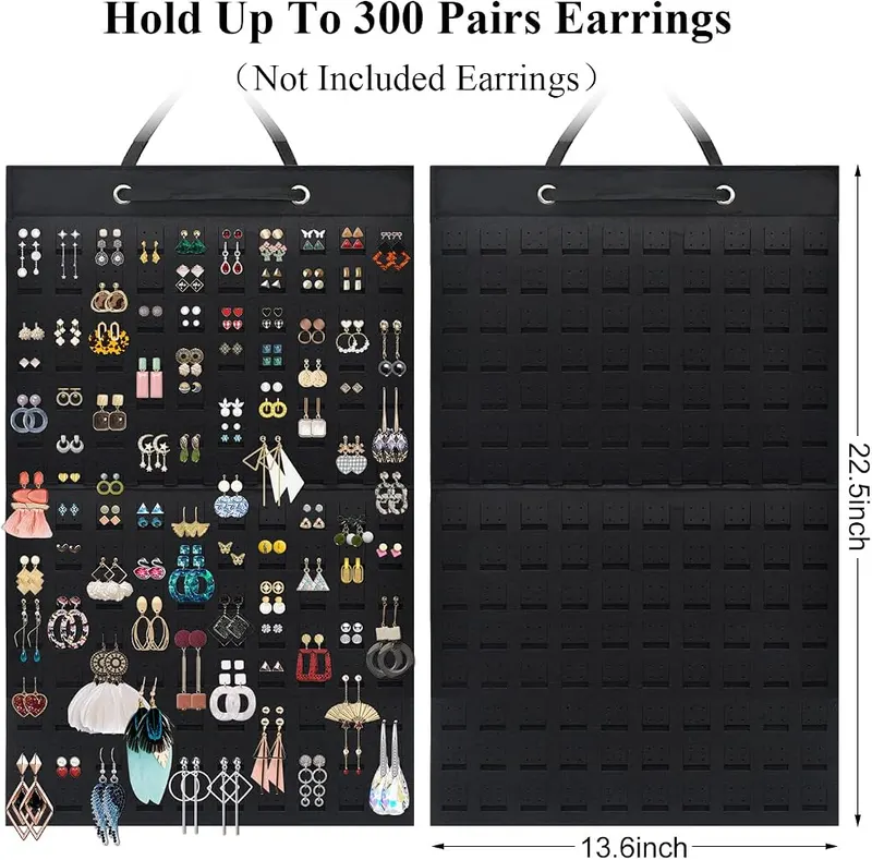 Nesyd Earring Holder Organizer – Hanging felt earring organizer