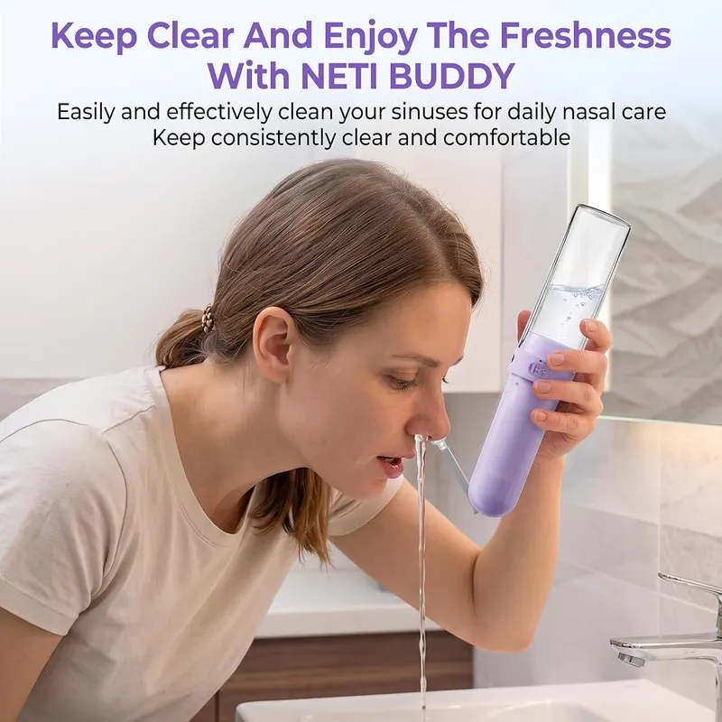 NETI BUDDY Electric Nasal Irrigator – For Daily use & Travel - NETI BUDDY