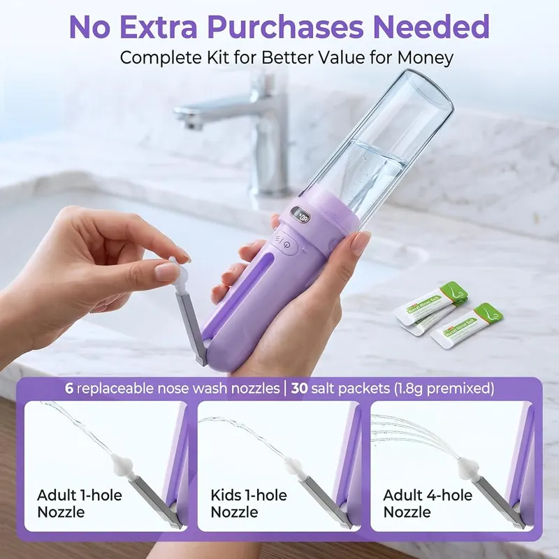 NETI BUDDY Electric Nasal Irrigator – Enjoy Benefits of Pulsating Nasal Irrigation - It