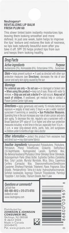 Neutrogena Revitalizing Tinted Lip Balm SPF 20 – product photo 7 of 7